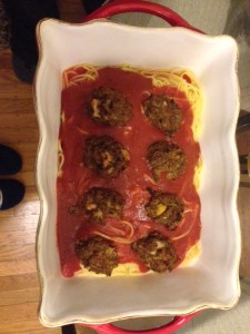 Pasta with Veggie Meatballs